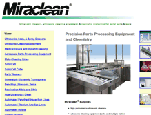 Tablet Screenshot of miraclean.com